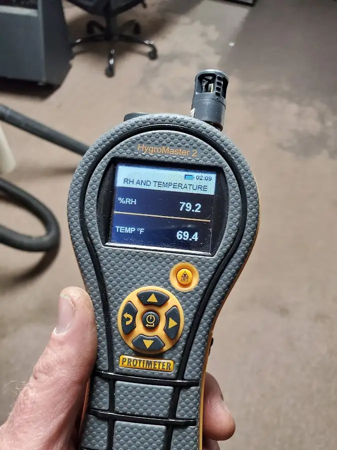 Moisture meter humidity assessment for Fire & Smoke Damage Restoration in Boston